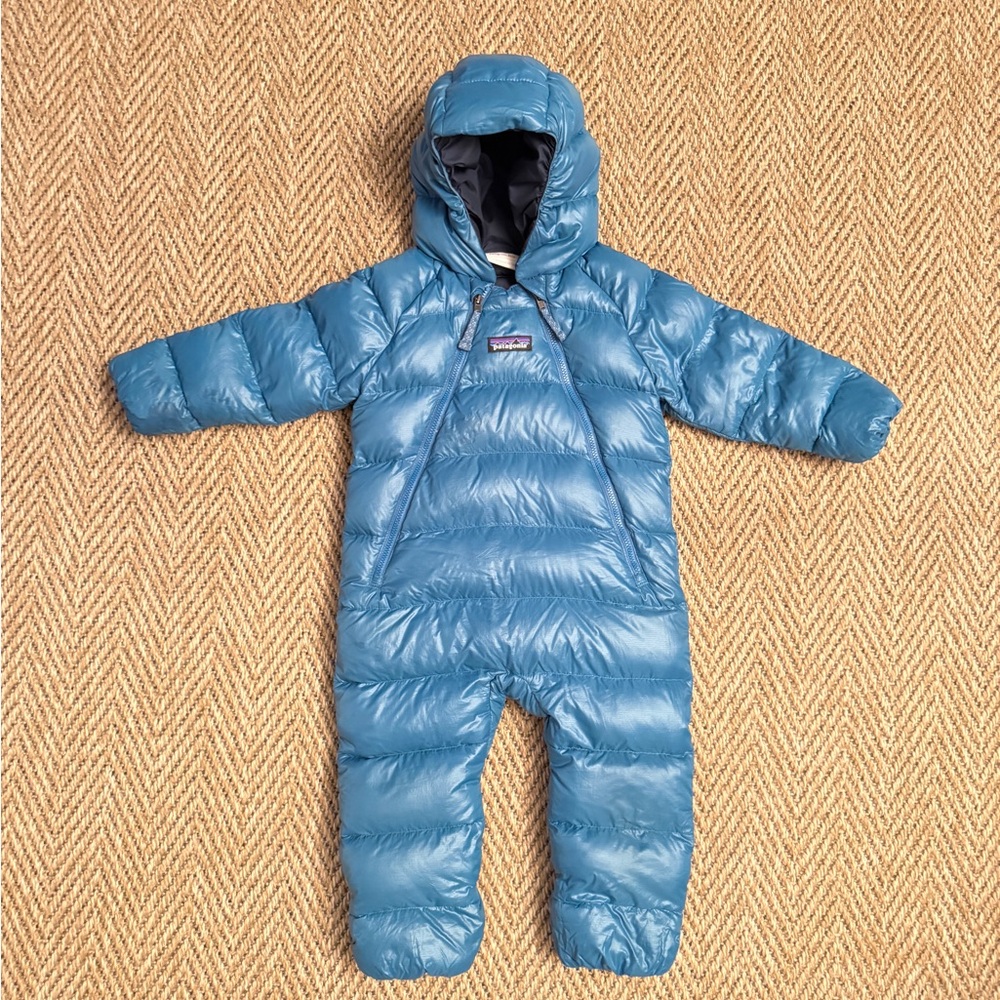 Patagonia Infant Puffer Suit in Blue